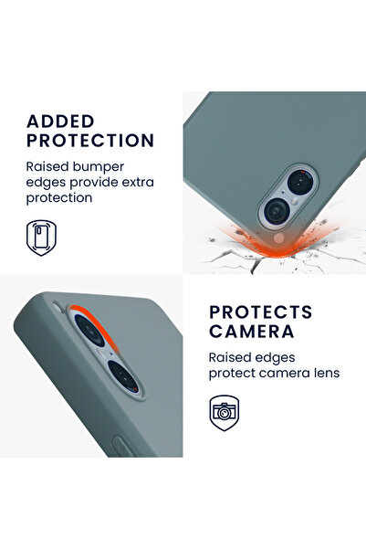 KWmobile Case for Sony Xperia 5 V, Light Green, Silicone, 61522.207