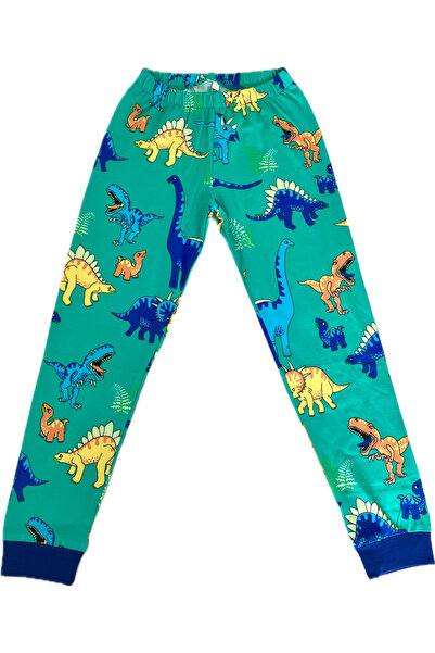 Moni Boy's Stretch Fabric Combed Cotton Quality Dinosaur Printed Pajama Set