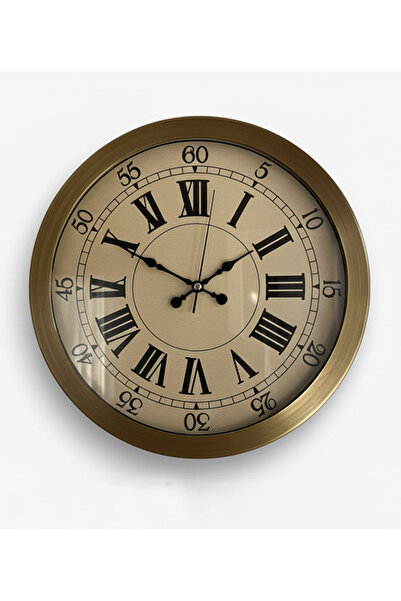 Butik Saat Ceas de perete decorativ din metal antic |   36 cm |   Ceasuri Boutique