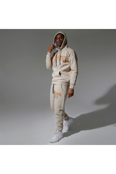 Superbluemexico Unisex Winter Jogger Sweatpants with Elasticated Cuffs