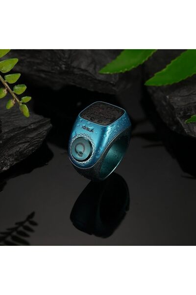 Generic Tasbih Zikr Flex Pro Ring (Waterproof) - Metal Tasbih Counter & Prayer Reminder, 3 Sizes (18/20/22mm