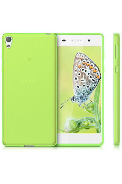 KWmobile Case for Sony Xperia E5, Silicone, Green, 40243.07