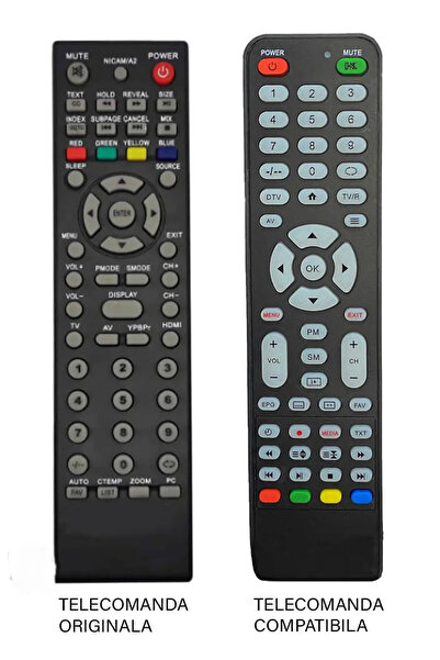 OEM Telecomanda inlocuitoare compatibila TV Edelstein GutSchneid HYUNDAI Horizon 19HYL80A cod ER 9464 (4