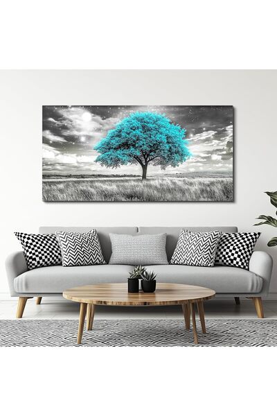 Emoda home Trove لوحة فنية جدارية من قماش لمناظر طبيعية لغابة ضبابية (60×120 ...