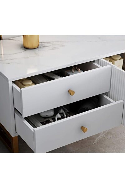 KEKE Living Room Modern Shelf Storage Cabinet Table 120 CM