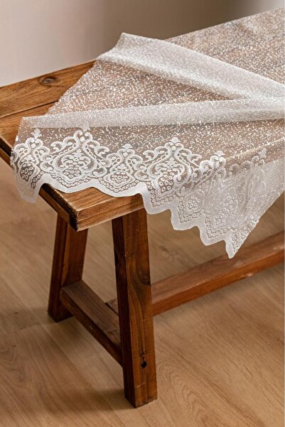 LUNETT HOME Calisto04 Pattern Rarely Folded 1X2 Tulle Curtain for Living Room, Balcony, Kitchen Tulle