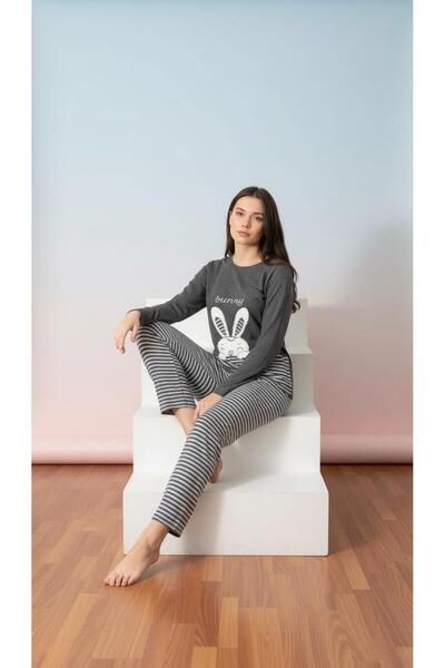 new ats Raporlu Interlock Cotton Pajama Set