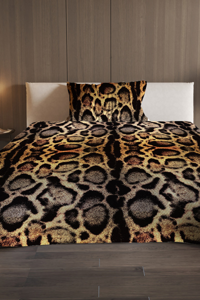 MonoHome Pike Set Cotton Double Jacquard Woven Bedspread Lux Leopard