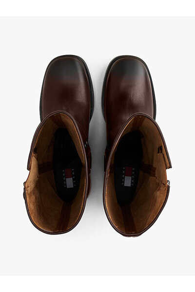 Tommy Hilfiger Leather Cleat Knee High Boots