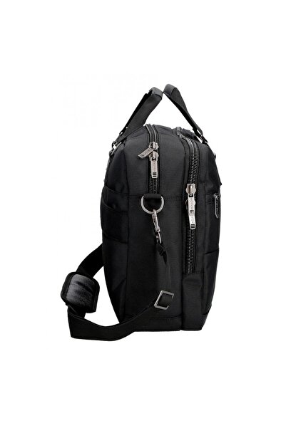 Movom Men's business bag, Buster, 2 compartments, laptop/tablet pockets, black, 40x30x11 cm