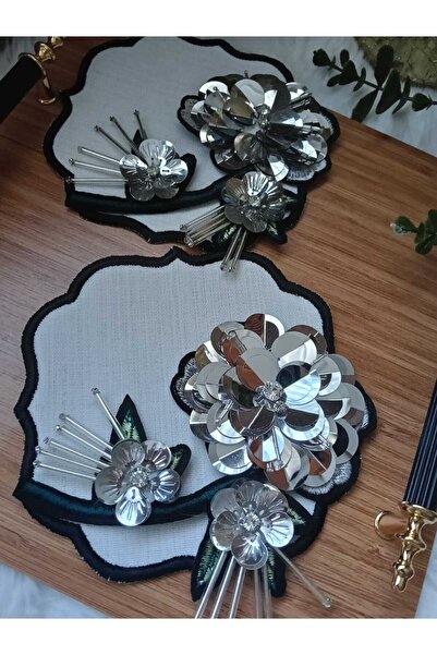 ZEYNEP ELA KAHVE YANI SUNUM PEÇETE SİYAH 2 ADET