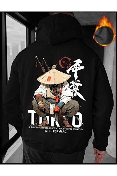 ORVIO Group هودي طوكيو مع شخصية المحارب الياباني