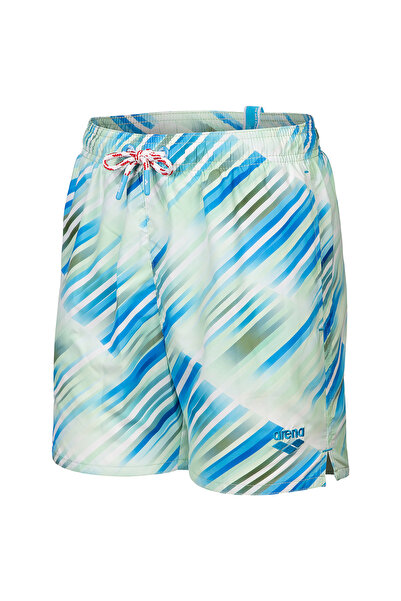 ARENA Water Prints Beach Çocuk Yeşil Deniz Şortu 007186631