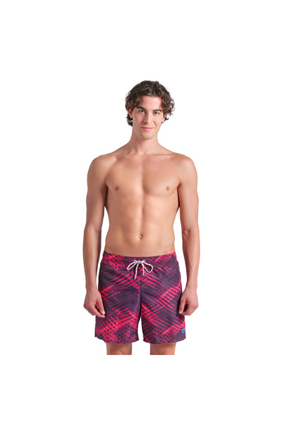 ARENA Water Prints Beach Erkek Mor Deniz Şortu 007153911