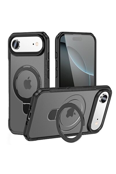 VeReTech Carcasă de protecție pentru iPhone 17 Air, gri, inel magnetic reglab...
