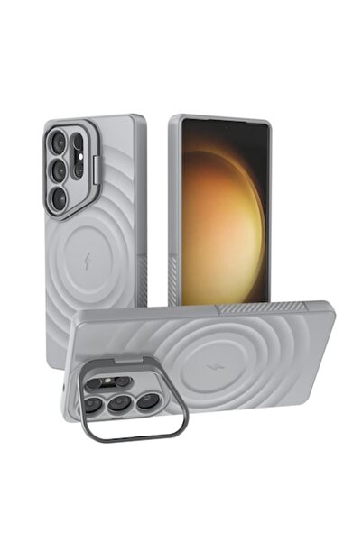 VeReTech Husă de protecție premium din silicon pentru S25 Ultra cu inel regla...