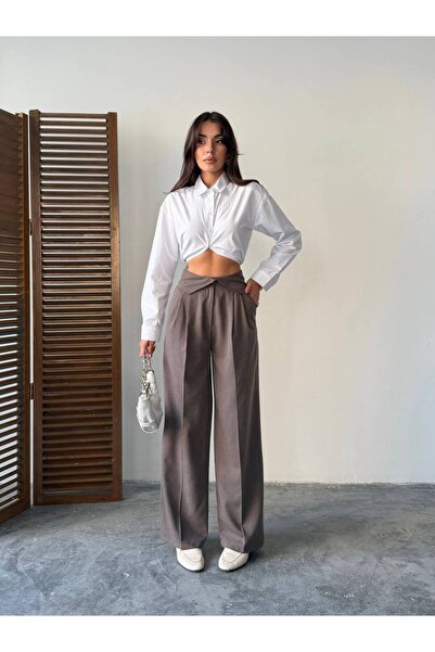 MIZUKI Bel Devirmeli Polisiviskon Pantolon