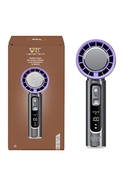 VeReTech Ultra-Compact CoolMaster Handheld Fan by VeReTech, LCD, Cooling Disc, 100 Speeds, USB-C, Black