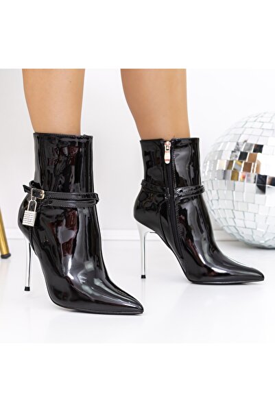 mei Botine Dama cu Toc subtire 3XKK31 Negru