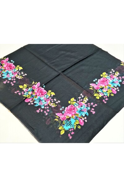 NİSA İPEK İçi Boş Kenarı Desenli Oyalık Yazma 100 Cm