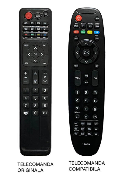 OEM Replacement TV remote control Axen AX022L11 compatible with the original code ER1496 /MFY1486 (23-2)