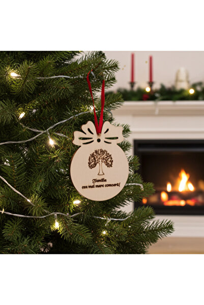 damoro Glob din lemn,Arbore Genealogic Familie, set 2 buc,lemn