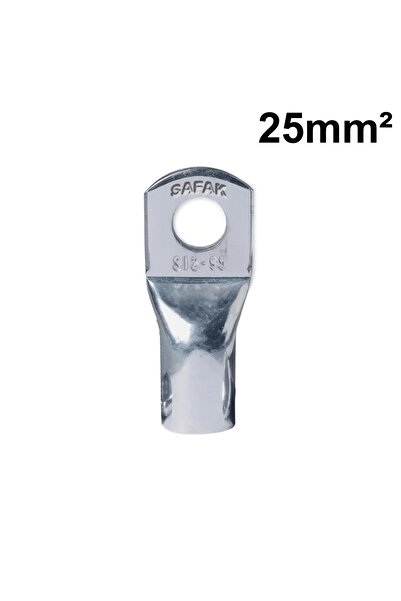 Şafak ST 02506 Copper lug, hole M6, section 25mm2 ST 02506 Safak