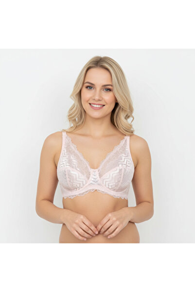 BONBON حمالة صدر نسائية من الدانتيل بلون السلمون BB2024