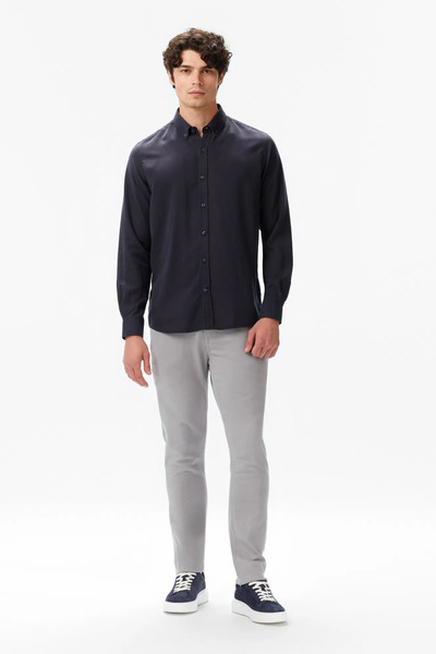 Nautica Ανδρικό μαύρο πουκάμισο κλασικής εφαρμογής