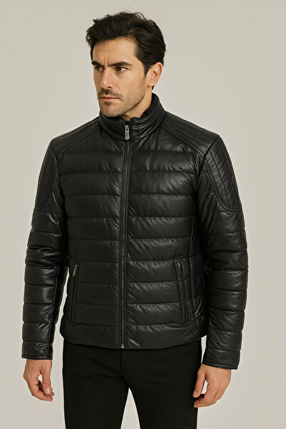 NCS Waterproof Regular Fit Men's Puffer Jacket Black 4528