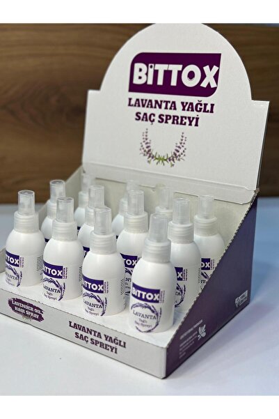 Bittox 12 Adet Çocuklar İçin Lavanta Yağlı Bit Kovucu Saç Spreyi 100