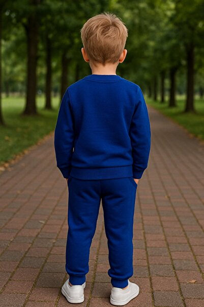 Yalçınoğlu Kids Children's Bottom and Top Set – 3 Thread Count Fleece-Lined Thick Fabric, Comfortable Winter Set I Warm, Soft and Comfortable