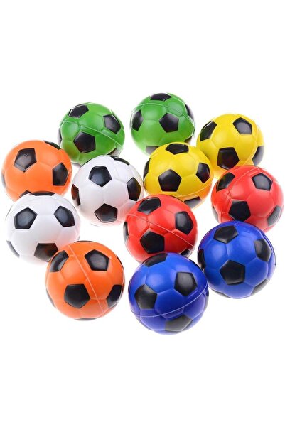 AYEBIA 24 Pcs Colorful Soccer Football Stress Ball, 2.5 inch Soft Foam Squeeze Sports Ball