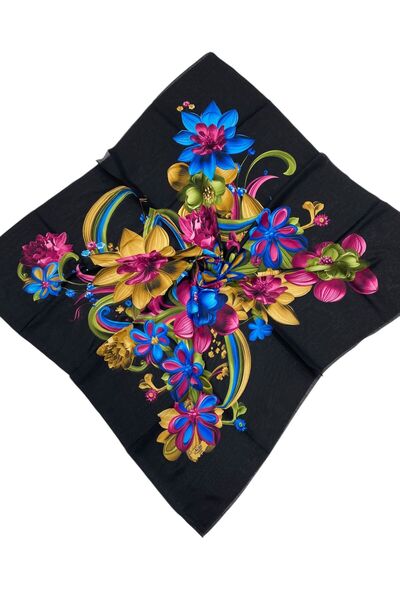 NİSA İPEK Desenli Oyalık Yazma 100 cm.