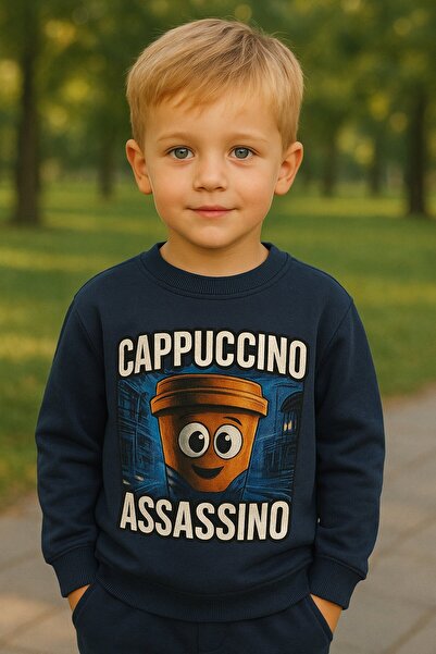 Yalçınoğlu Kids Children's Bottom and Top Set – 3 Thread Count Fleece-Lined Thick Fabric, Comfortable Winter Set I Warm, Soft and Comfortable