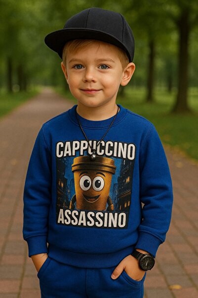 Yalçınoğlu Kids Children's Bottom and Top Set – 3 Thread Count Fleece-Lined Thick Fabric, Comfortable Winter Set I Warm, Soft and Comfortable