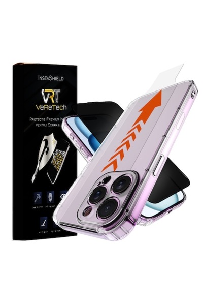 VeReTech Θήκη σιλικόνης InstaShield Privacy & κιτ γυαλιού προστασίας απορρήτο...