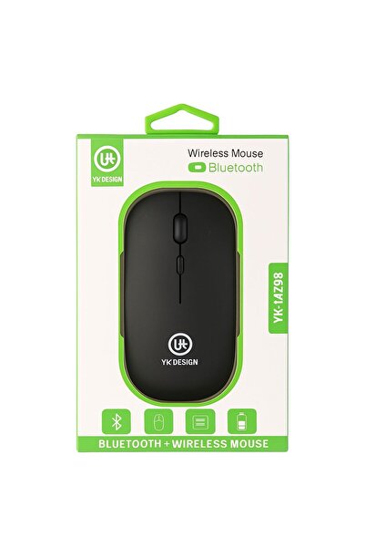 yk desing URAZGSM Şarjlı Kablosuz Sessiz Mouse Ultra Slim Usb 2.4ghz