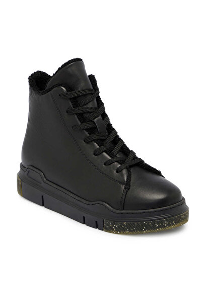 Tergan Siyah Hakiki Deri Kadın Casual Bot - K24K1BT67533-A23