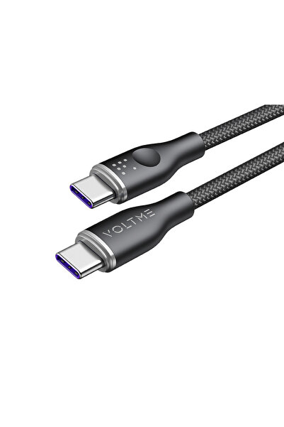 VOLTME كابل نايلون من سلسلة Rugg من USB-C إلى USB-C بطول 1 متر وقوة 100 وات -...