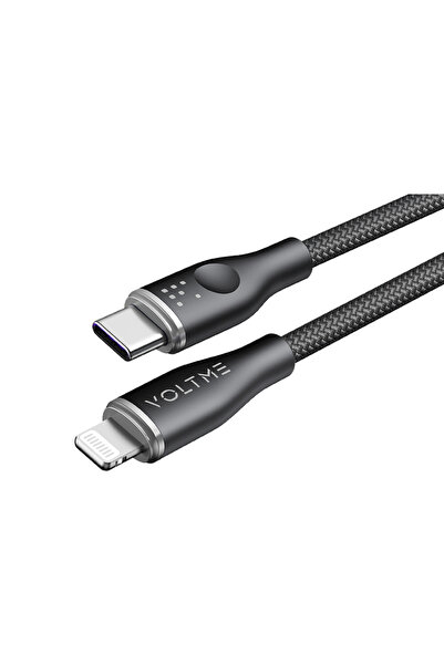 VOLTME كابل نايلون من سلسلة Rugg من USB-C إلى Lightning بطول 1.2 متر وقوة 30 ...