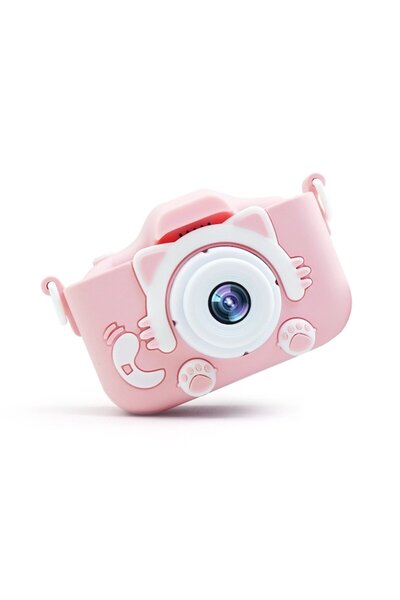 OEM Kids HD Photo/Video Camera Kitty, 5 Games Included, Dual Camera, 4GB Card, 1440/1080p, Pink