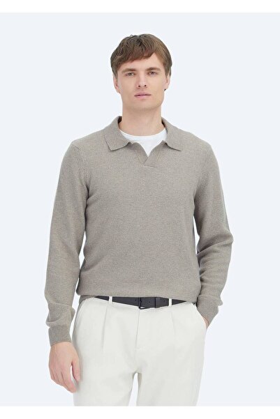 Ramsey Mink Polo Neck Thessaloniki Wool Blend Knitwear Sweater