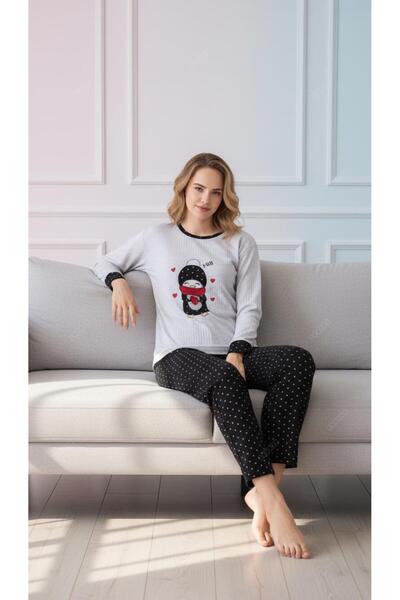 new ats Raporlu Interlock Cotton Pajama Set