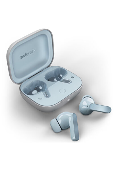 Motorola Căști intraauriculare MOTO Buds Guitar, fără fir, vârf In-Ear, albastru glaciar