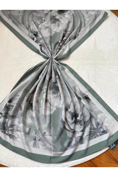 HURİSÖNMEZ Floral Patterned Cotton Polyester Shawl Women's Stylish and Useful