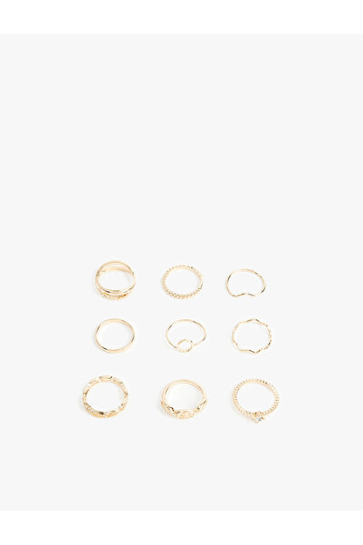 Koton Stone Detailed 9-Piece Ring Set