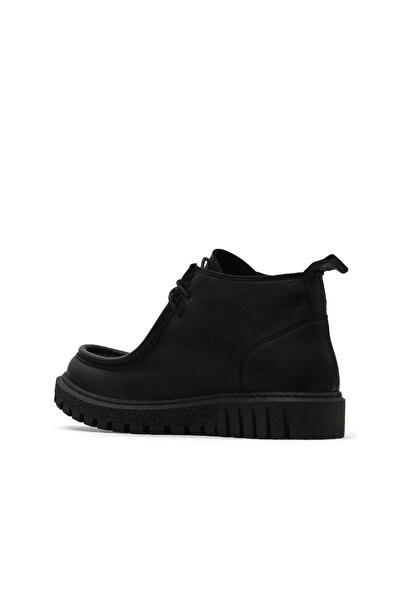 Bueno Shoes Black Leather Women's Flat Boots 01Wz5206