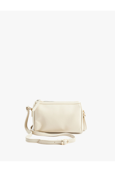 Koton Crossbody Bag with Zippered Faux Leather Strap