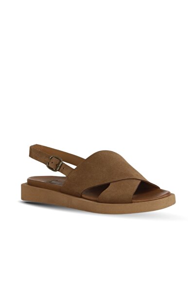 Bueno Shoes Taba Alf Suede Women's Flat Sandals 01Wa5404